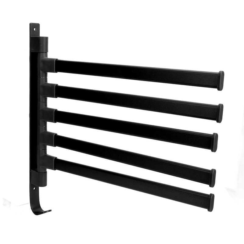 Swivel Towel Rack 5 Arm Swivel Towel Bar Wall Mounted