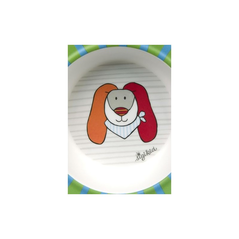 SIGIKID Bowl Rabbit RingelDingel rPET Green/Blue/Multicoloured, One Size, Green/Blue/Multicoloured
