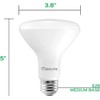 MaxLite LED BR Reflector LAMP 8W BR30 DIM 5000K 4PK,