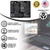 Synerlogic (5pcs) Windows PC Reference Keyboard Shortcut Sticker | Vinyl,
