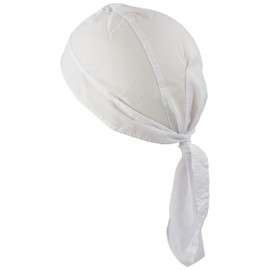 fashionchimp Zandana 100% Cotton Bandana Head Scarf Biker Scarf for Men and Women Pattern Print, Plain white