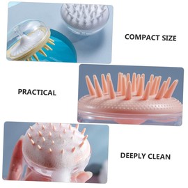 Mikinona 4pcs Hair Scalp Brush Dual Use for Wet and Dry Hair Soft Bristles for Gentle Scalp Cleaning and Massage Random Colors