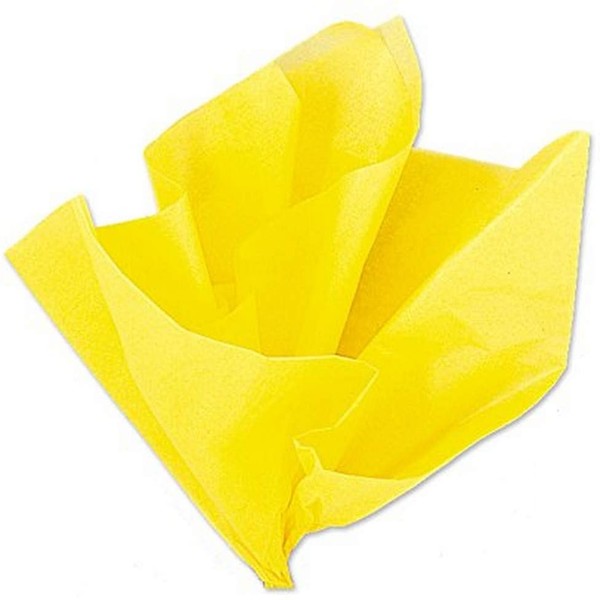 Unique Industries, Tissue Paper Sheets, 26 x 20 Inches, Party Supplies - Yellow , Pack of 10