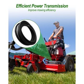 60" Deck Belt Fit for Toro 133-4372 Wheel Horse Time Cutter My Ride Titan MR Zero Turn, 0.66" x 189.1" Lawn Mower Drive V Belt