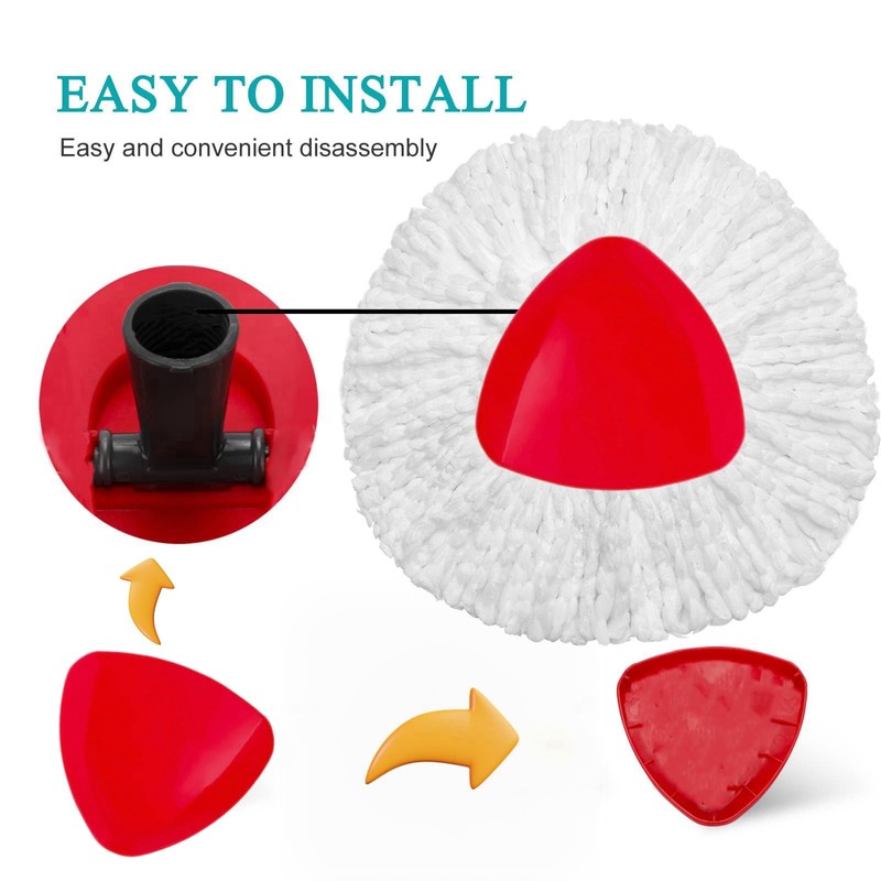 12 Pack Mop Heads Replacements for O-Cedar, Compatible with O