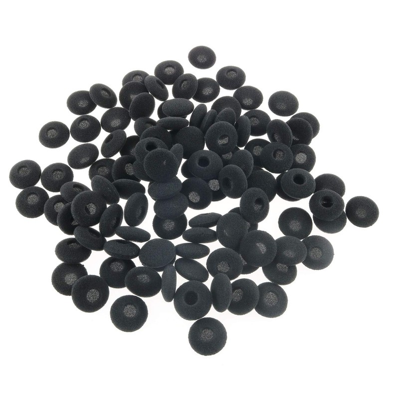 Tegg Headphone Pad 20PCS 18mm Black Soft Foam Cushion Ear