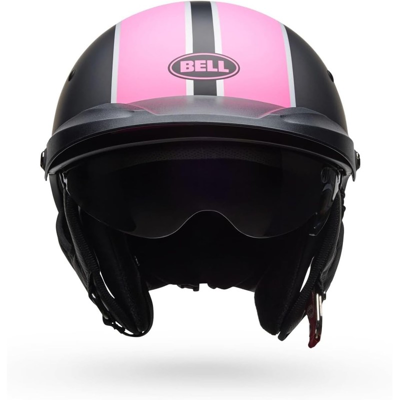 Bell Helmets Pit Boss - Matte Black/Pink Pin, Medium