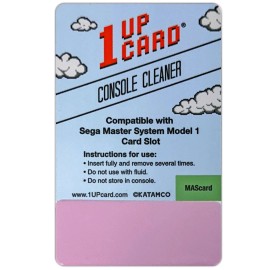 1UPcard™ Video Game Cleaner Compatible with Sega Master System Model 1 Card Slot