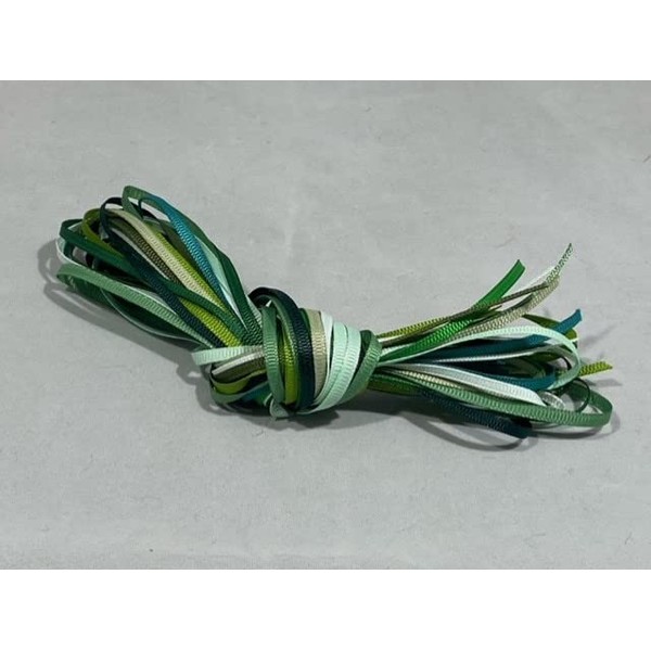 10 x 1 metre x 3mm Green ONLY Grosgrain Ribbon