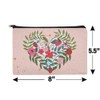 Flower Heart Love Valentines Day Makeup Cosmetic Bag Organizer Pouch