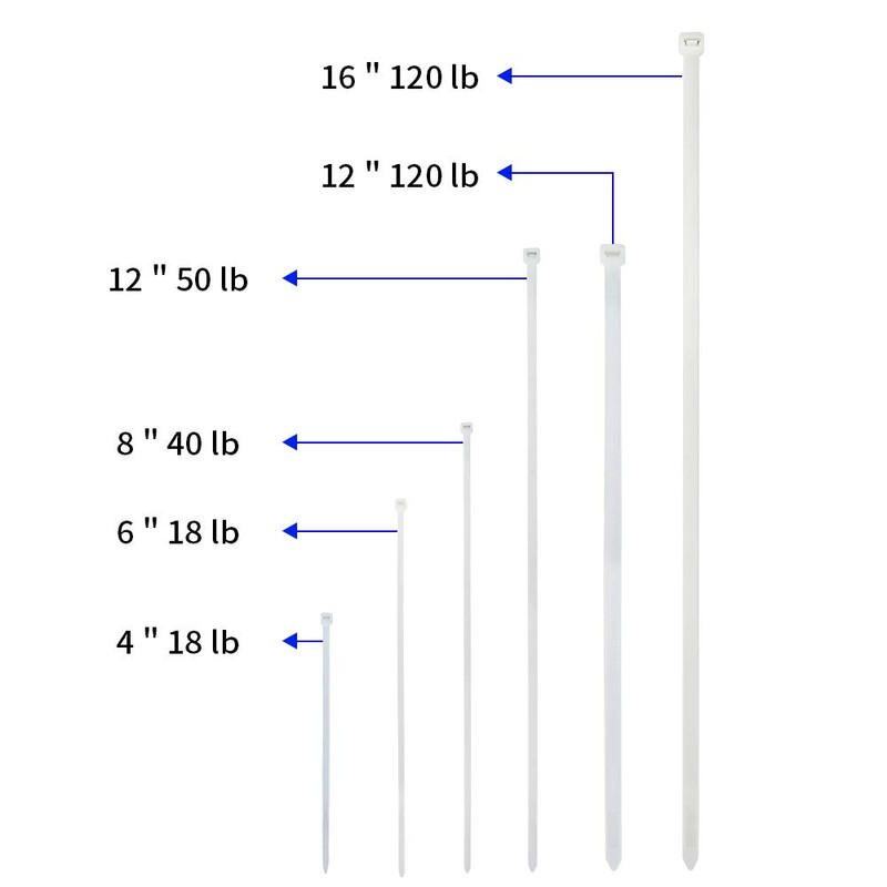 200 Pack Bulk KOOWIN Small 4 Inch Nylon Plastic Cable