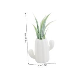 FRCOLOR 2pcs Scale Greenery Decor Faderesistant Detailed Design Accessory for Fairy Garden