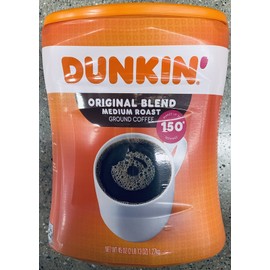 Dunkin' Donuts Dunkin Donuts Original Blend MEDIUM ROAST Ground Coffee 45 Oz / 150 Servings Tub
