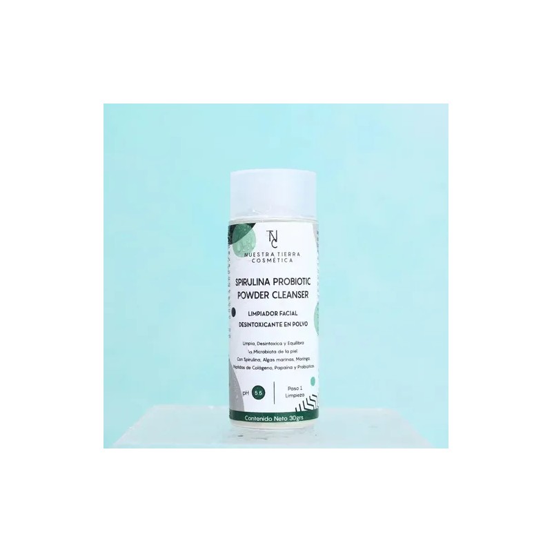 Limpiador Facial Spirulina 30grs Spirulina Probiotic Powder
