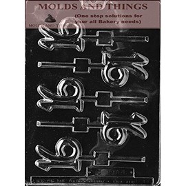 16 LOLLY numbers and letters Chocolate candy mold With Copywrited molding Instructions