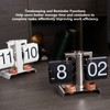 Digital Flip Clock 304 Stainless Steel Retro Battery Powered Mechanical