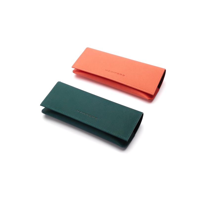 HAWKERS Unisex Clip Soft Case Glasses Case, Blue Green