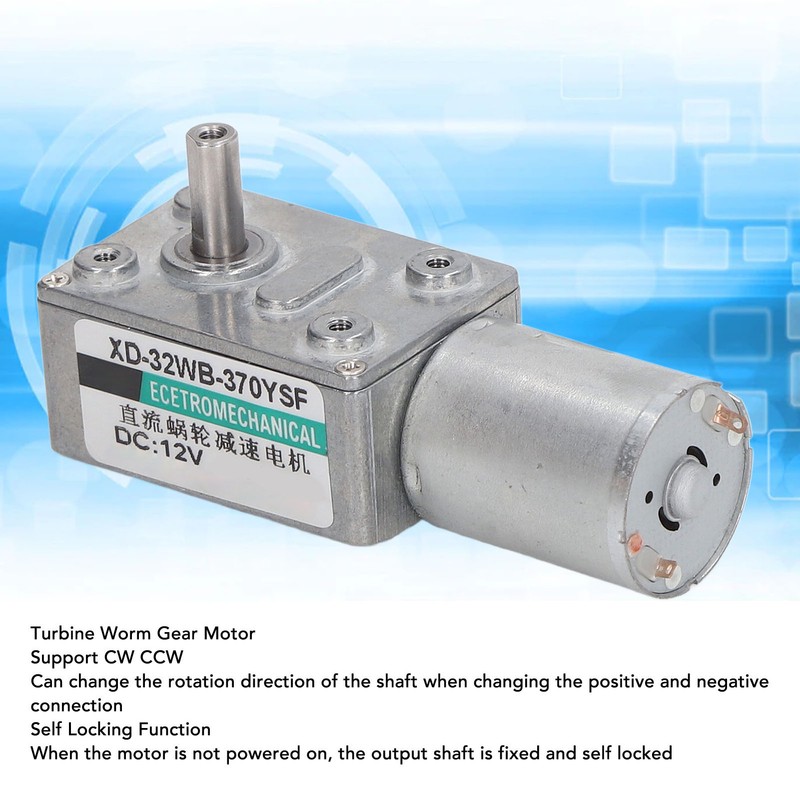 DC Gear Motor CW CCW Self Locking Speed Regulation Micro