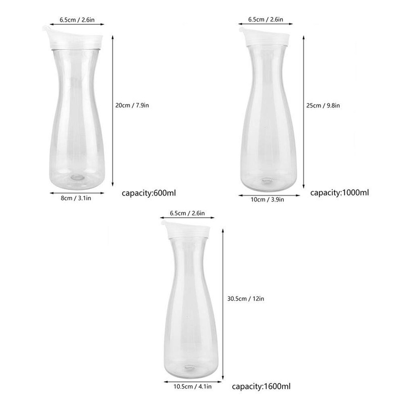 Juice Bottle, Acrylic Transparent Water Jug, Ice Cold Juice, Milk