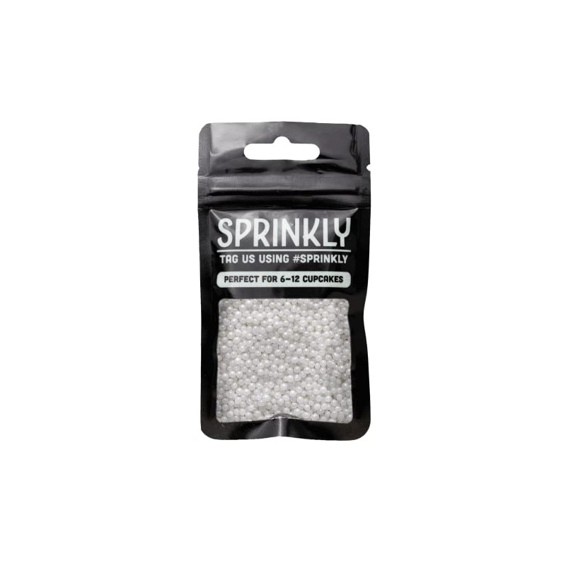 SPRINKLY - Glimmer Pearls - White - 30g