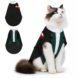 Black Cat Tuxedo Suit, Formal Wedding Birthday Outfit, M