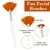 60 Pieces Fan Brushes, Soft Fan Brushes for Facials, Facial