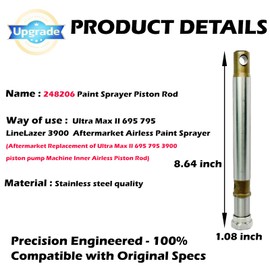 248-206 Paint Sprayer Piston Rod for Ultra Max II 695 795 LineLazer 3900 Aftermarket Airless Paint Sprayer