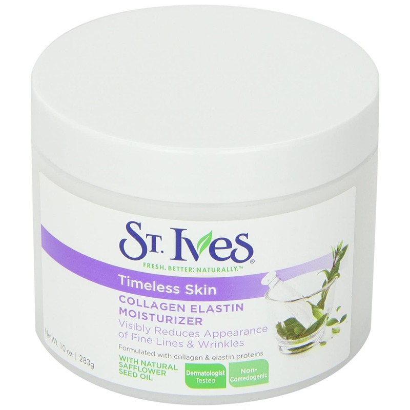 St. Ives Timeless Skin Facial Moisturizer, Collagen Elastin 10 oz,