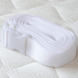 DEWE L Bed Fixing Belt, Connecting Belt, Mattress Band, For Mattresses, Anti-Slip, Connected, Gap Band, Gap Prevention, White, Length 39.4 x Width 2.0 inches (1000 x 5 cm) (Belt Only)