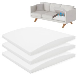 BUYUE Sagging Furniture Fix Cushion, Support Pad for Sofas, Couches, Recliners High Density Foam Replacement Parts，DIY Repair Cuttable (22x 22x 2.4 White, 3 PCS)