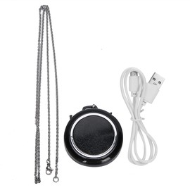 Anion Air Purifier Necklace Wearable Mini Negative Ion Air Freshener for Home CarBlack