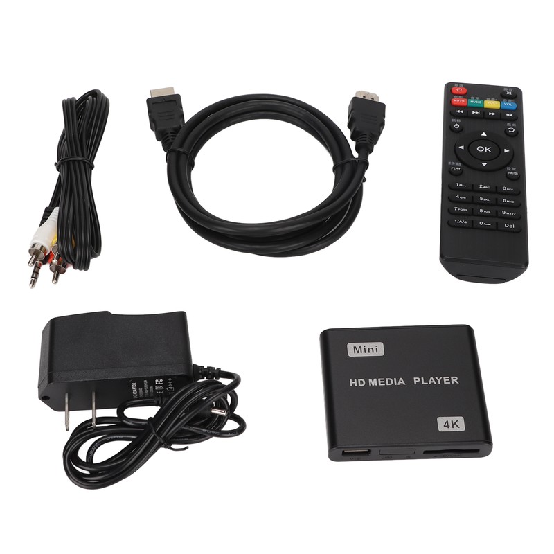 4K HD Media Player Mini Streaming Media Player with Remote