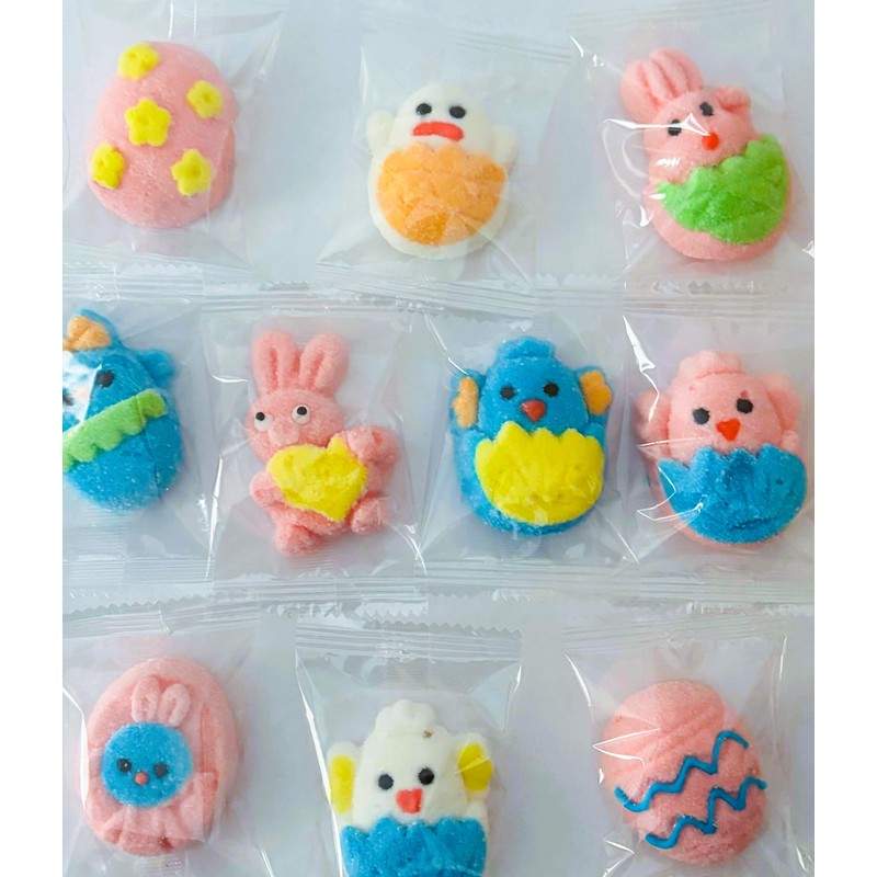Easter Marshmallow Gummies - 10 Fun Designs, 6-Pack, Total 60