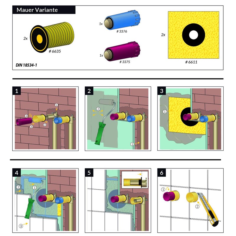 Haas OHA Dichtfix Sealing Sleeve 1/2 Inch