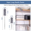 Microfiber Feather Duster, Extendable Cobweb Duster with 100 inches Extension