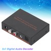 3x1 Optical Fiber Digital Audio Decoder Optical to for SPDIF/AV/RCA