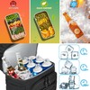 MOZETO Lunch Cooler Backpack Double Deck Lunch Box Backpack Insulated