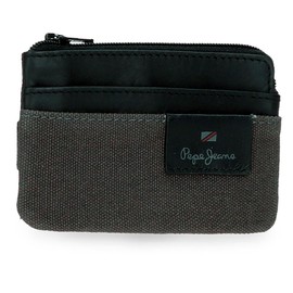 Pepe Jeans Hilltop Wallet with Card Holder, Grey, 11 x 7 x 1.5 cm, Leather by Joumma Bags, Grey, Talla única Wallet with Card Holder, gray, Unit size, wallet with card holder
