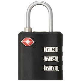 Concise 299714 TSA 3-Digit Dial Lock, 2.2 inches (5.5 cm), 0.07 lb (0.031 kg), Black