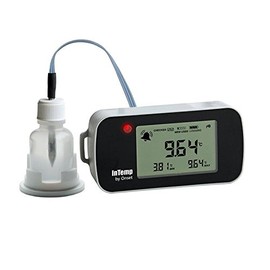 InTemp CX402-VFC405 VFC Vaccine Monitoring Bluetooth Temperature Data Logger w/ 5 ml Glycol Bottle and 4 Meter Sensor Length