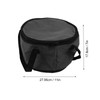 Round Insulated Bag 11x7in Oxford Cloth Casserole Carrier Reusable Cooler