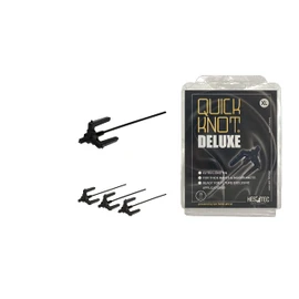 Quick Knot Deluxe® | Mane Clip for Bun | Suitable for Horses and Ponies | Standard or XL | Black, Brown & White (XL, Black)