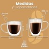 Baricoffee Set de 4 Tazas de Cafe Bonitas Set Moderno,