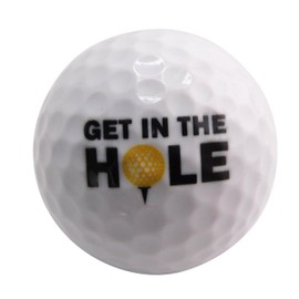 Westmon Works Get in The Hole Novelty Ball for a Happy Golfer Golfing Gift