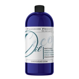 Dr Joe Lab Passion Fruit Oil Pure Natural Cold Pressed Unrefined Extra Virgin Partially Filtered Maracuja Oil- for Hair Skin Body Nail and Beard. 32 oz