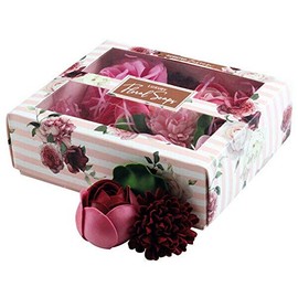 Scented Fusion Floral Petals Soaps Boxed Flower Soap (Pink)