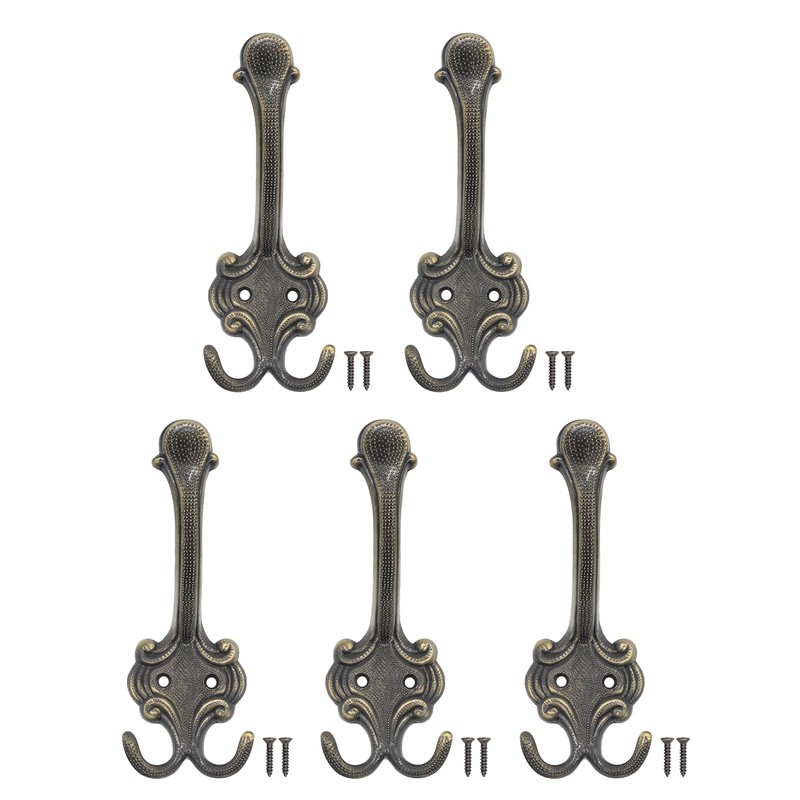 Fuxxer® Classic Coat Hooks Double Hooks Hat Hooks Clothes Hooks