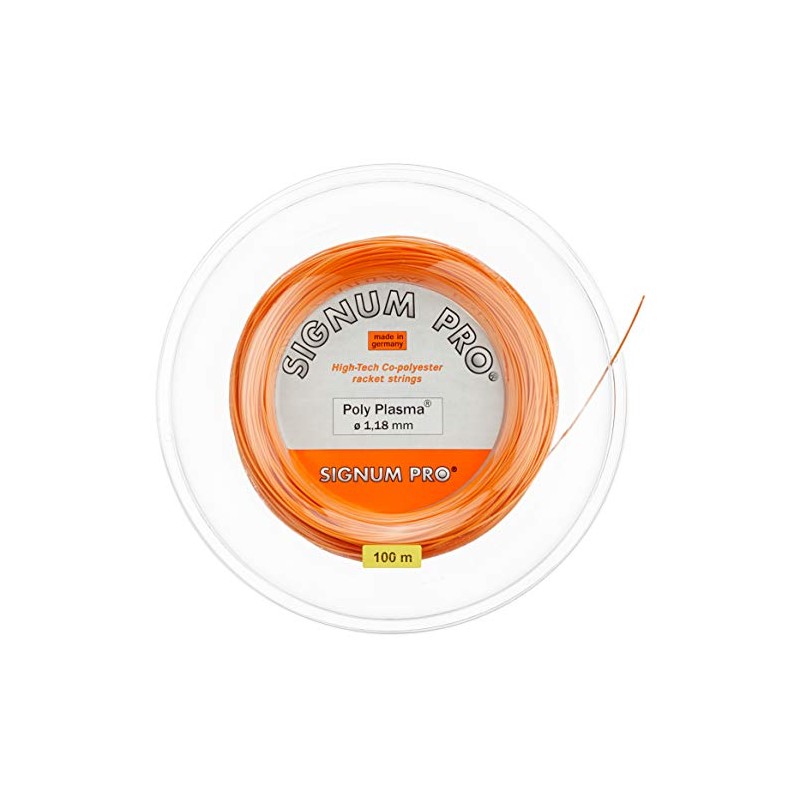 Signum Pro Unisex's Poly Plasma String Reel-Orange, 1.18 mm/100 m