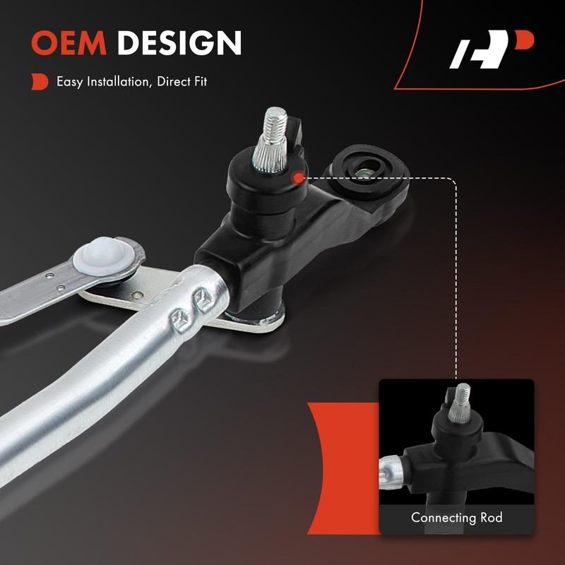 A-Premium Front Windshield Wiper Transmission Linkage Assembly Compatible with Jeep