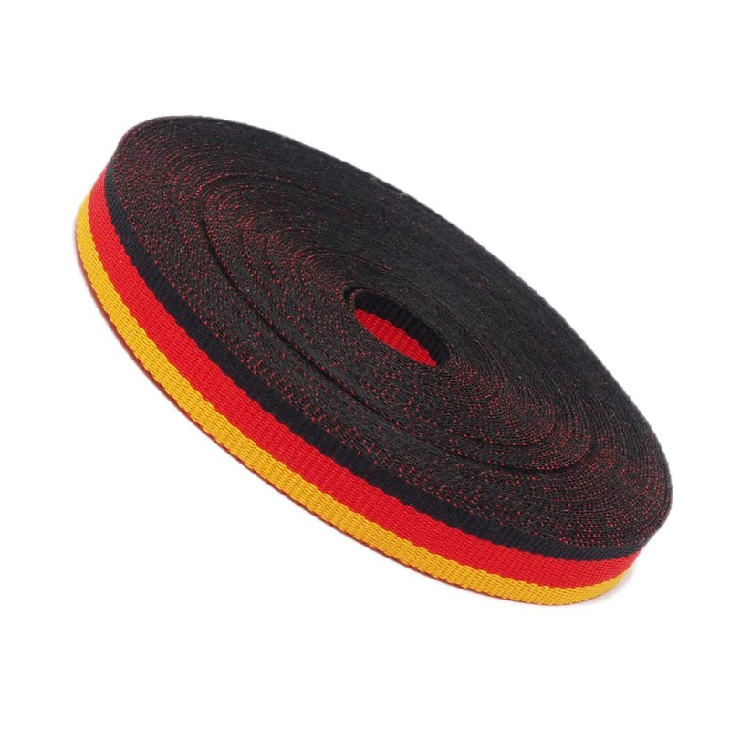 Germany Flag Fabric Ribbon 10 m x 1 cm